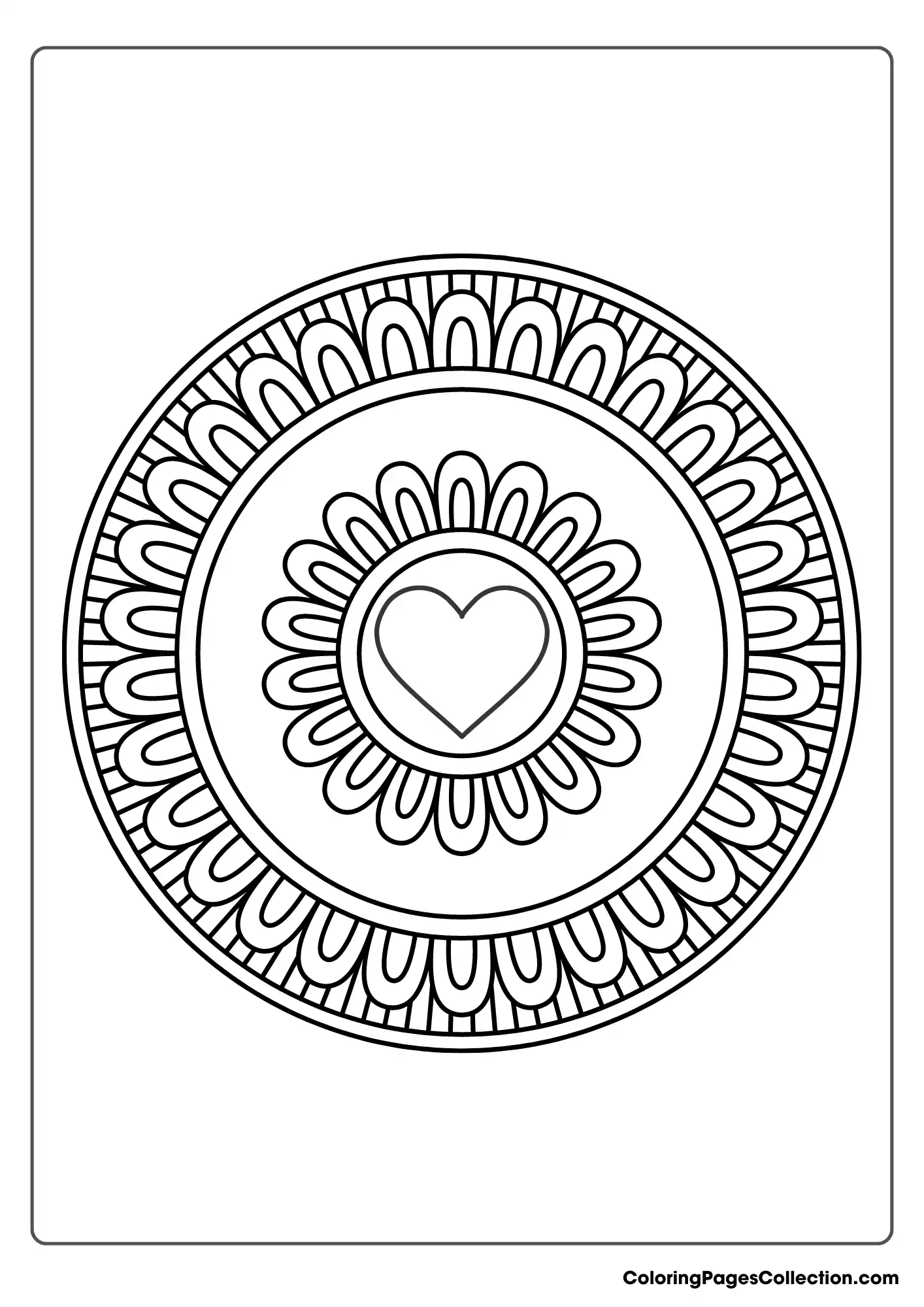 Coloring pages for teens, Mandala Circle 3