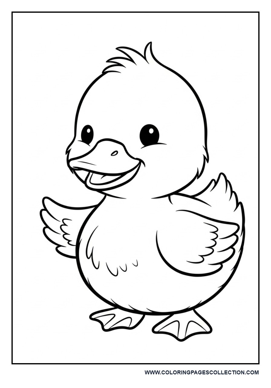 Baby Duck Smiling