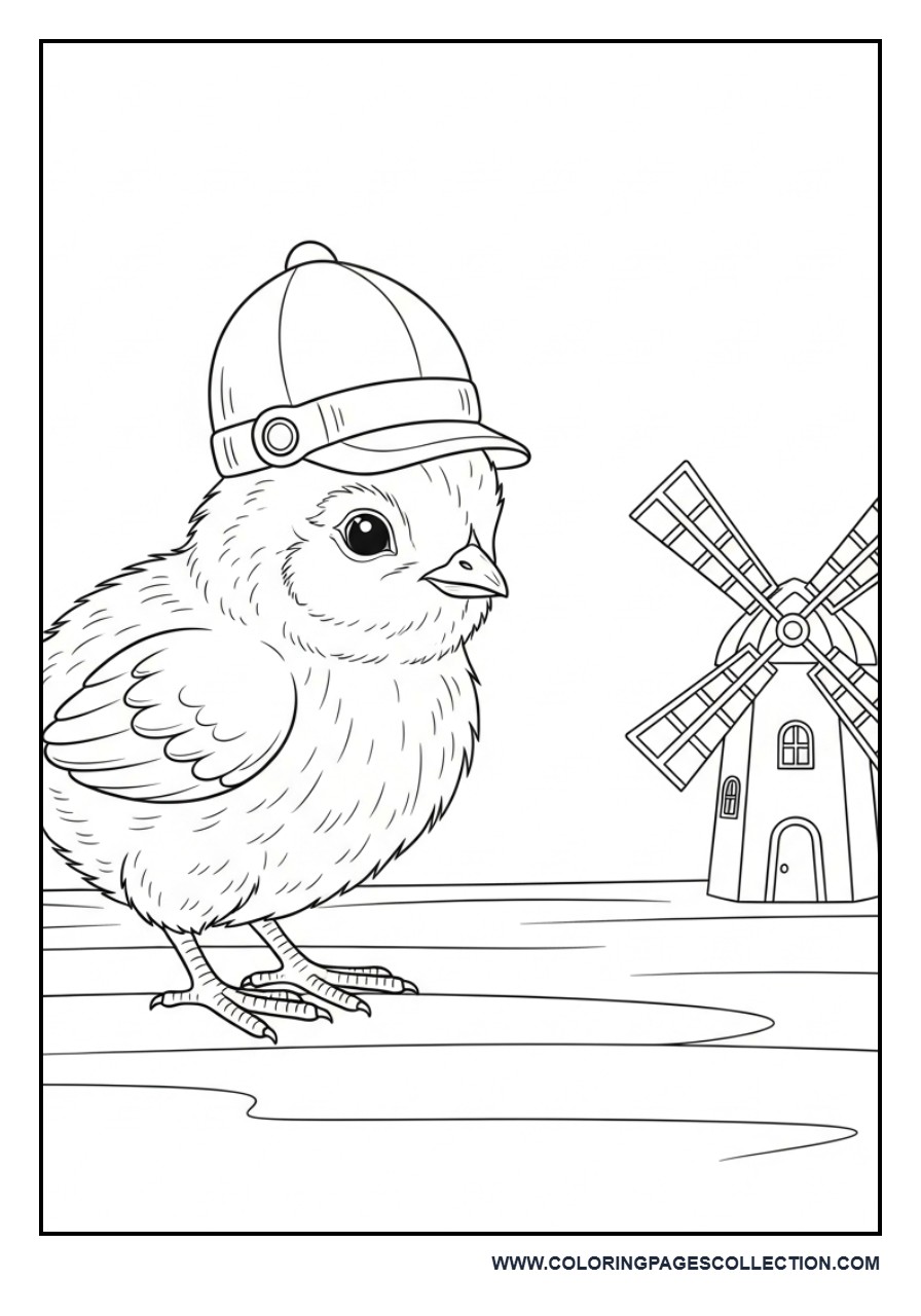Chick with Simple Windmill