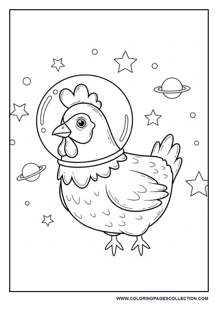Chicken in Space Theme