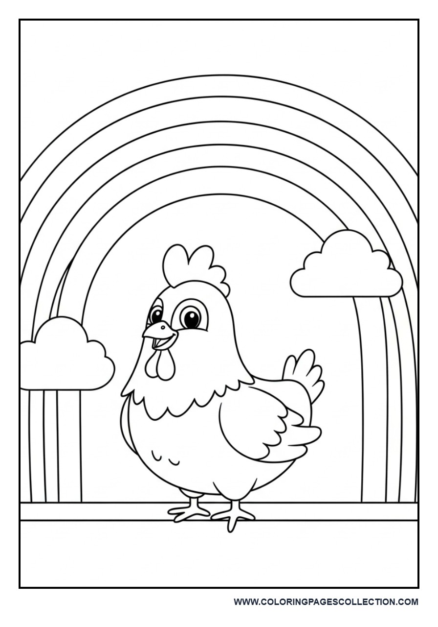 Chicken with Rainbow