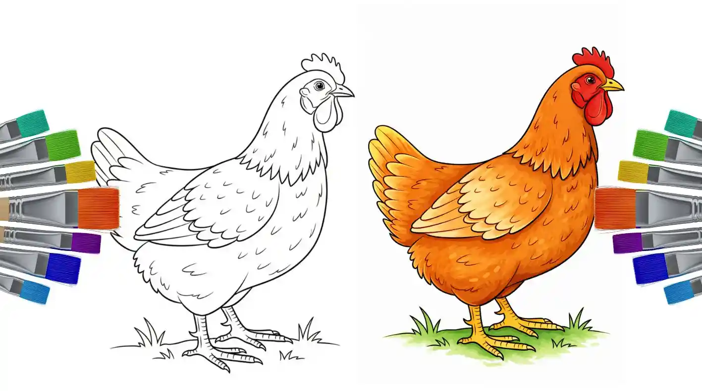 80+ free printable chicken coloring pages for kids
