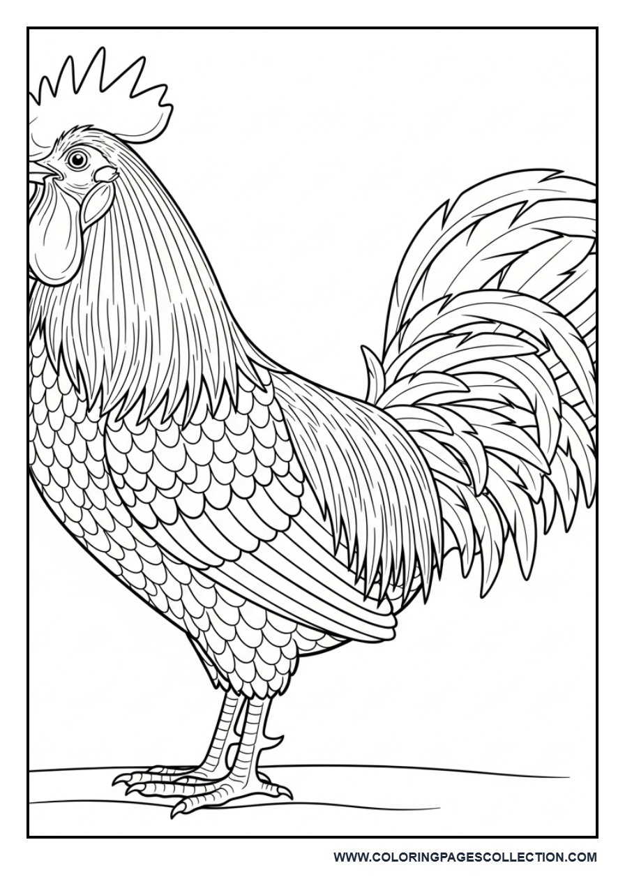 Rooster Side Profile