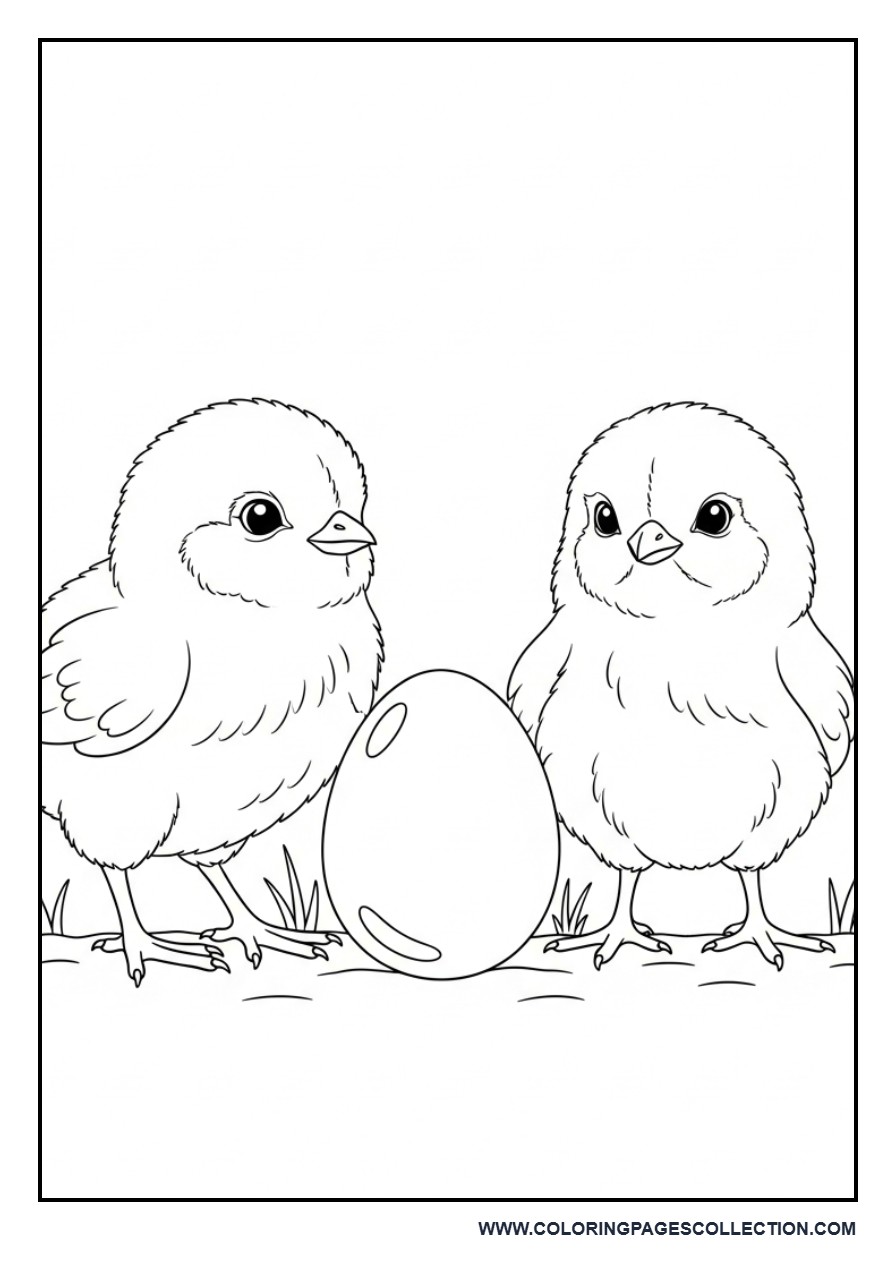 Two Chicks and One Egg