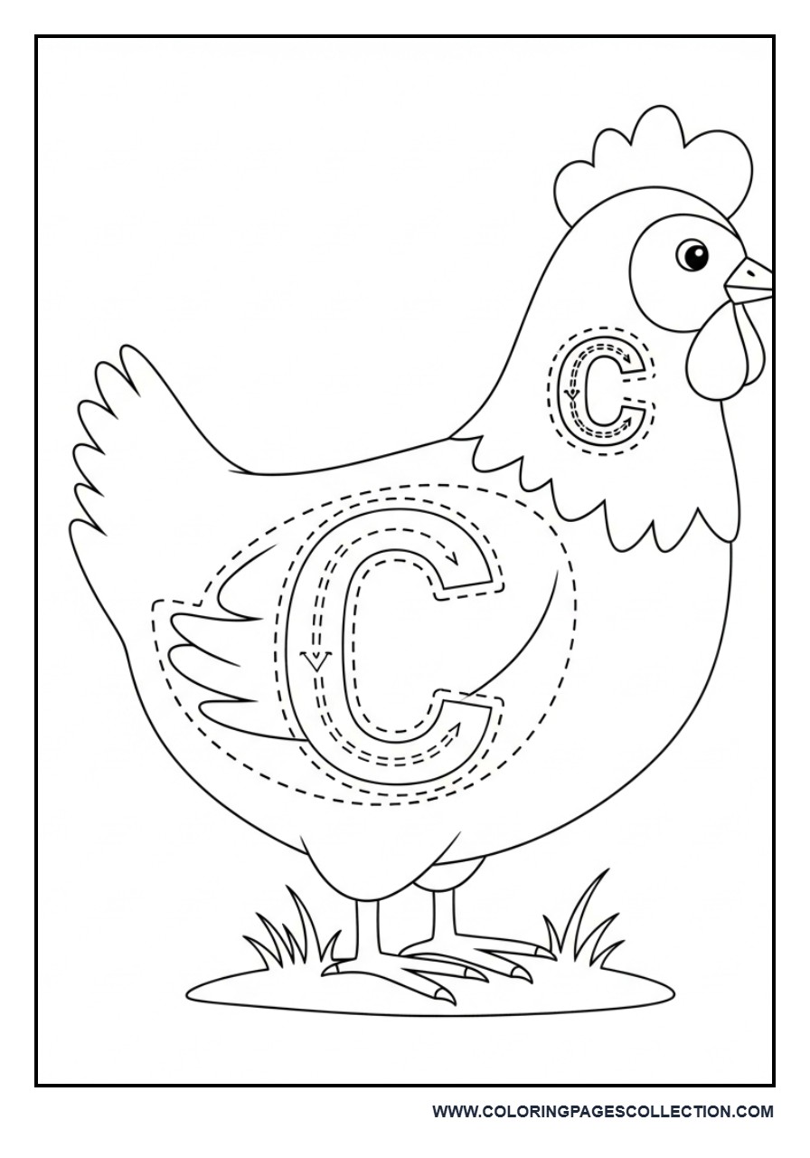 Uppercase and Lowercase C Practice