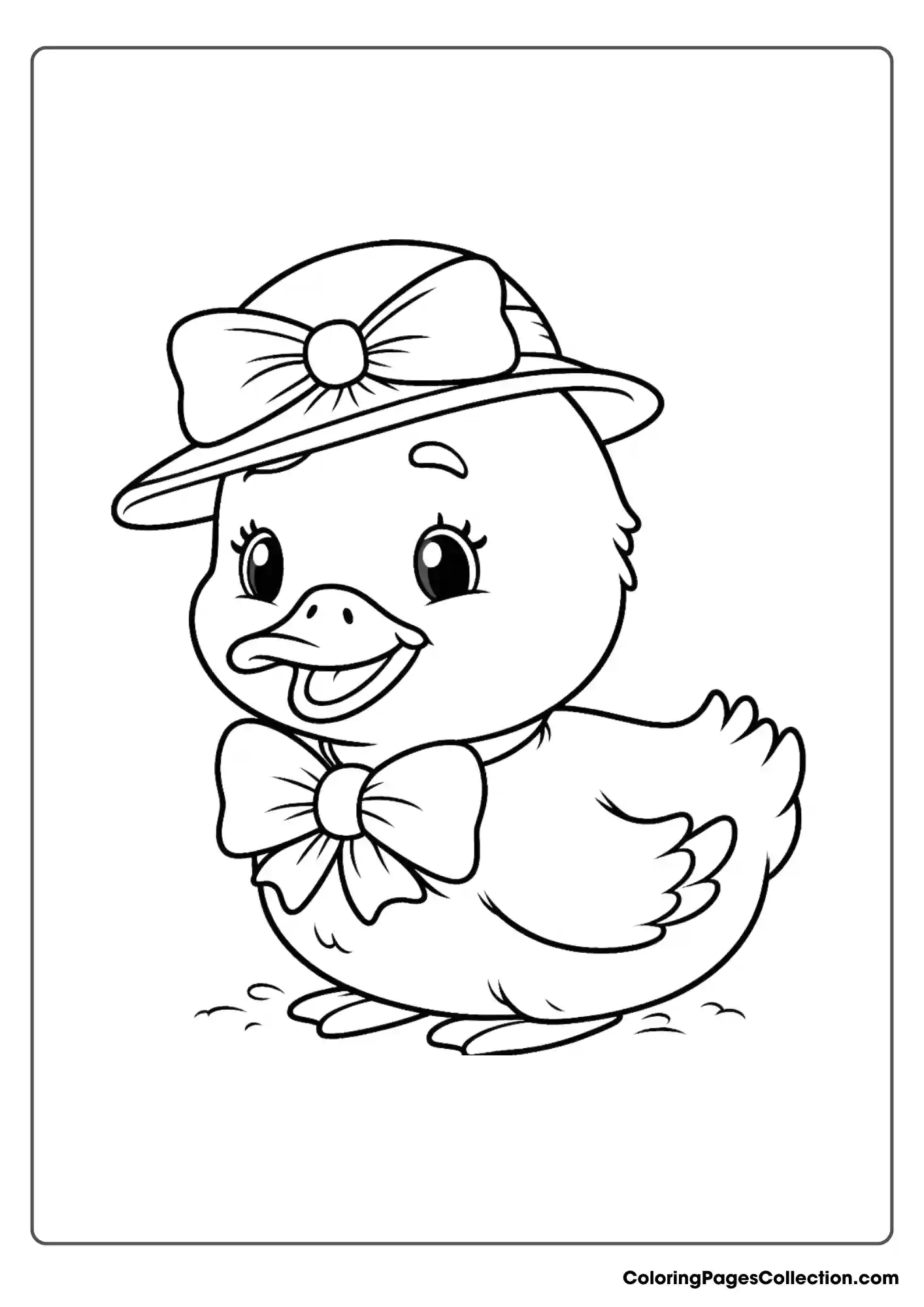 Duck Wearing A Bow