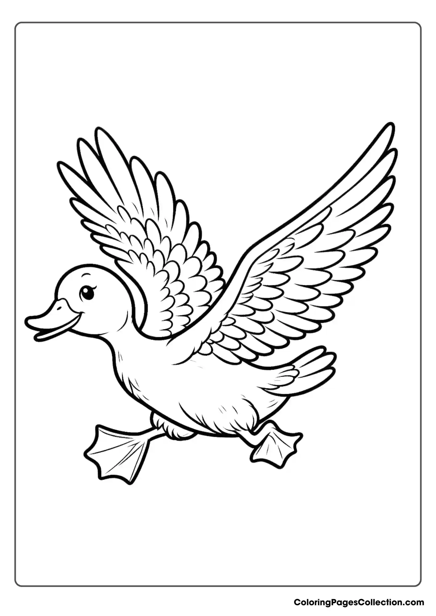 Duck Taking Flight