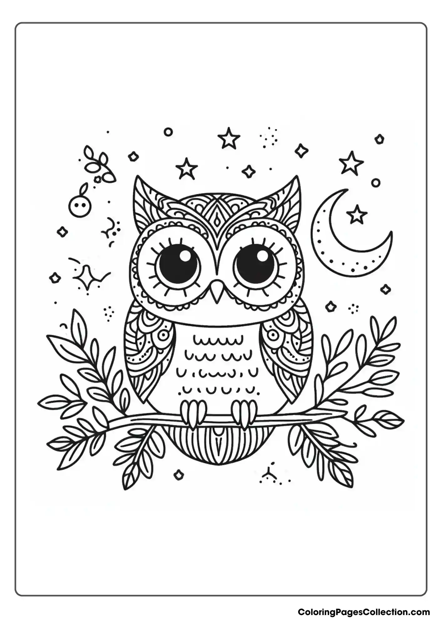 Owl coloring pages