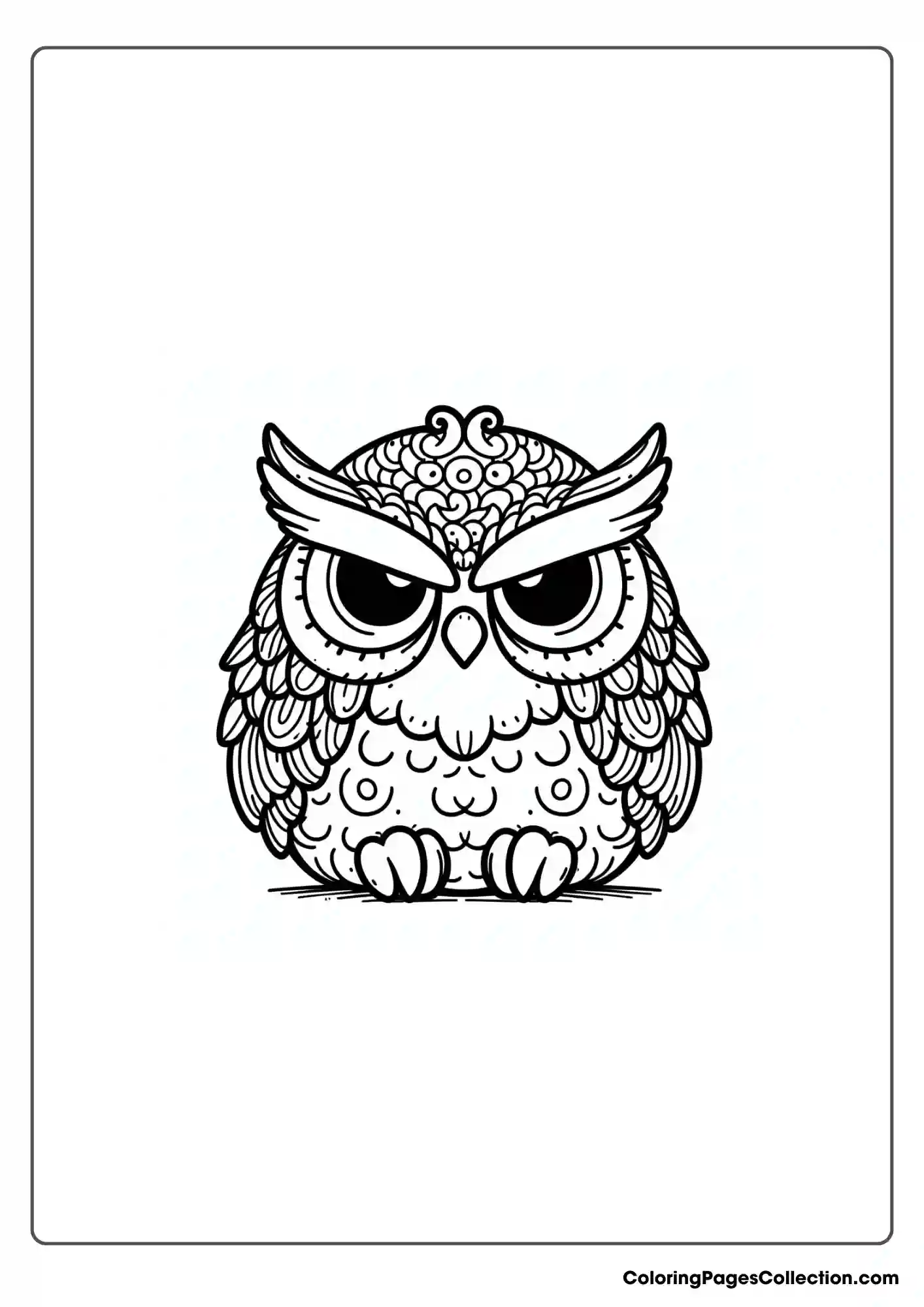 Owl coloring pages