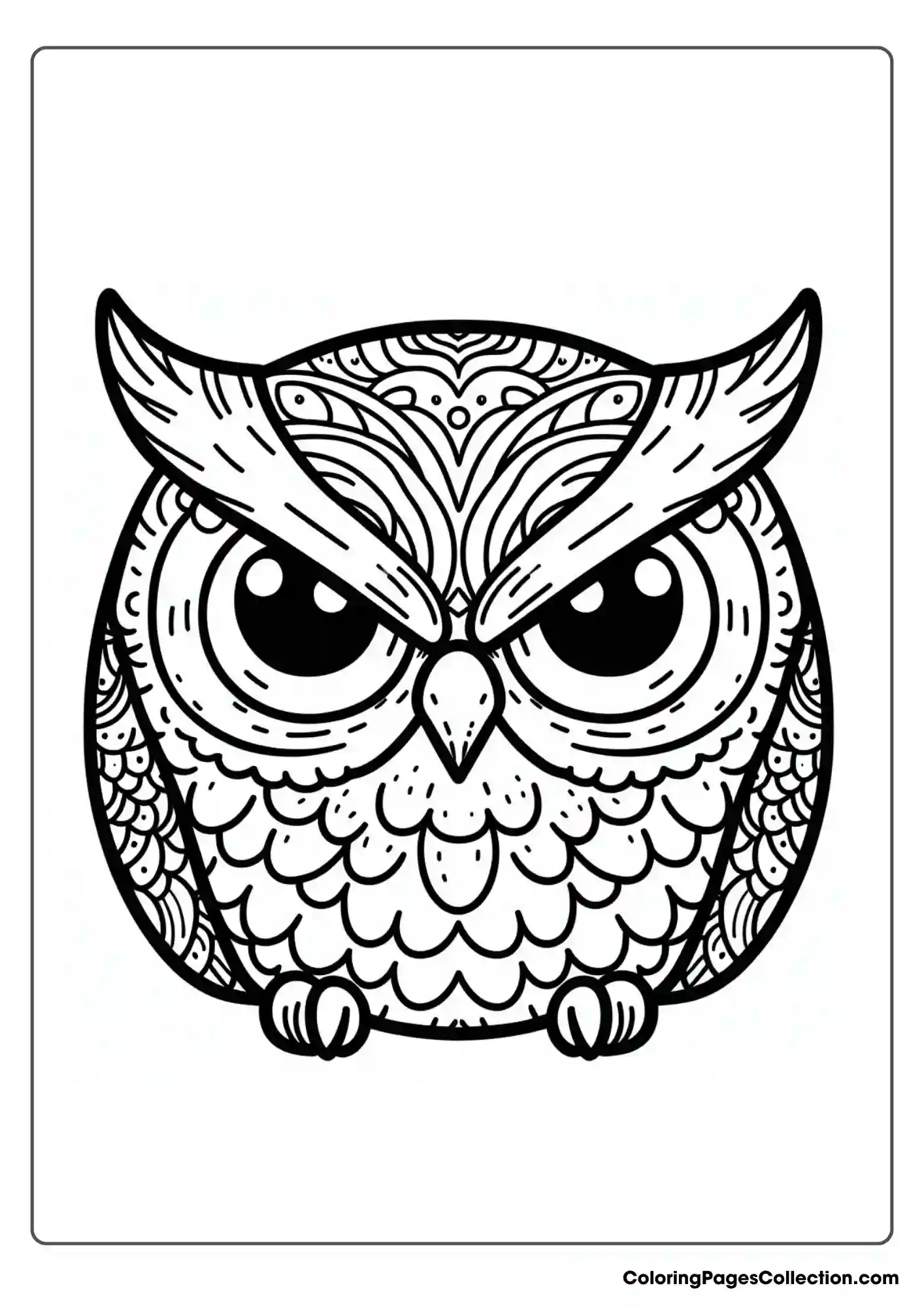 Owl coloring pages