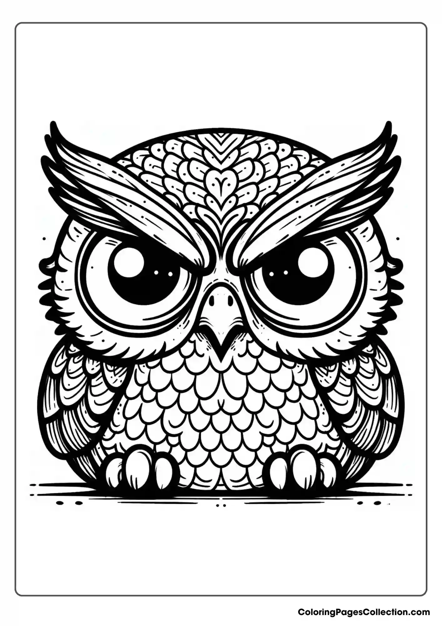 Owl coloring pages