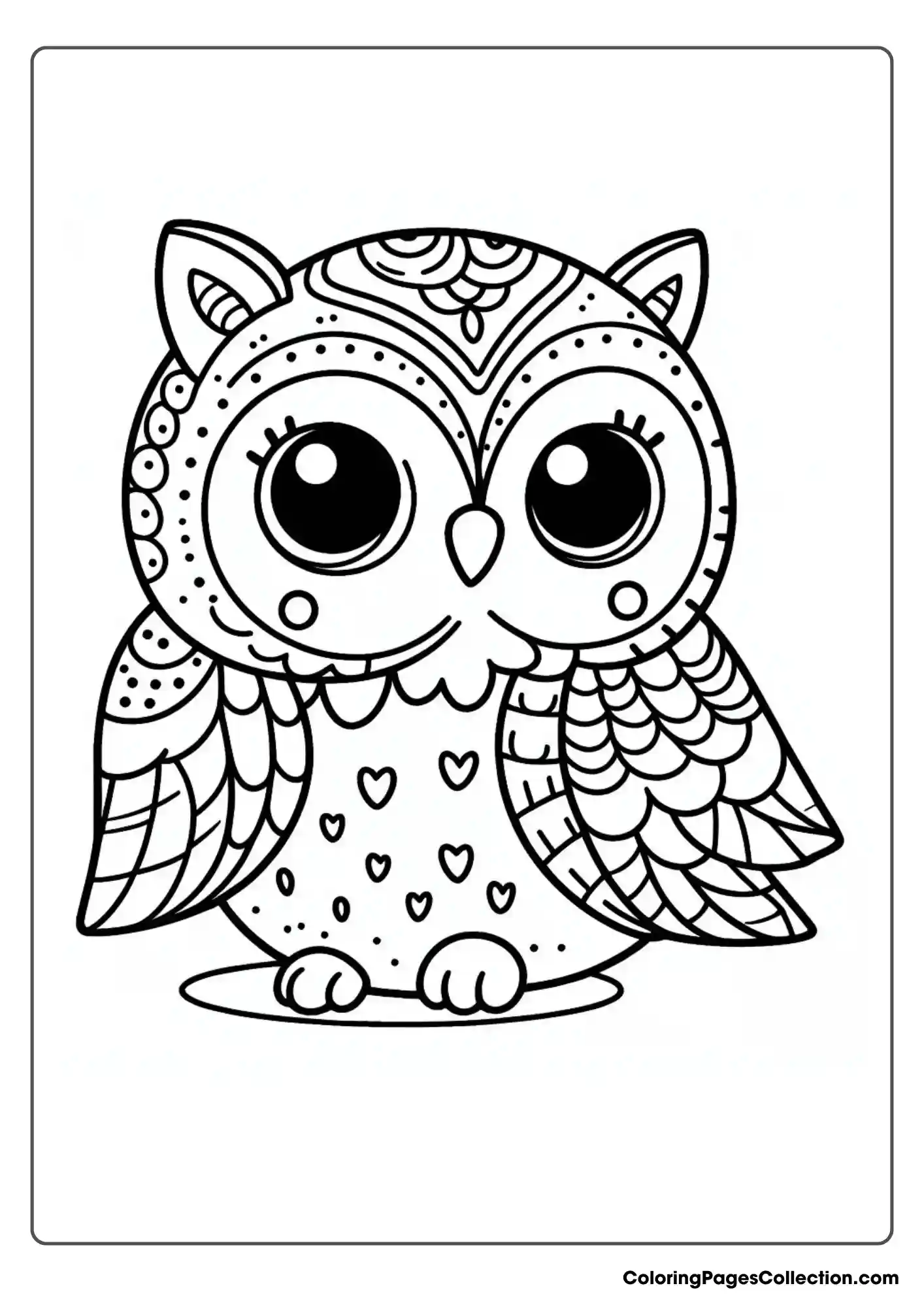 Owl coloring pages