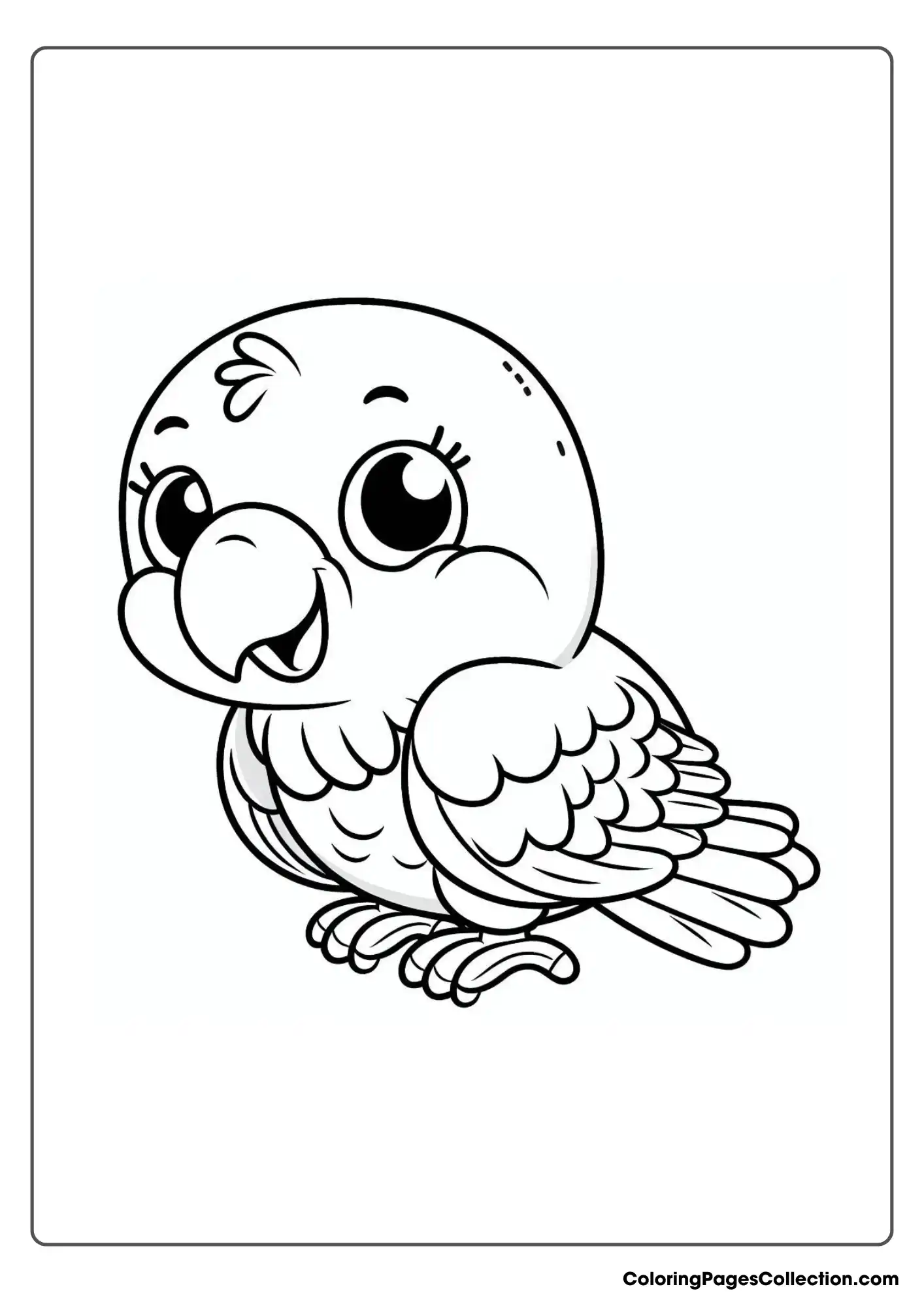 A Parrot With A Smiling Face