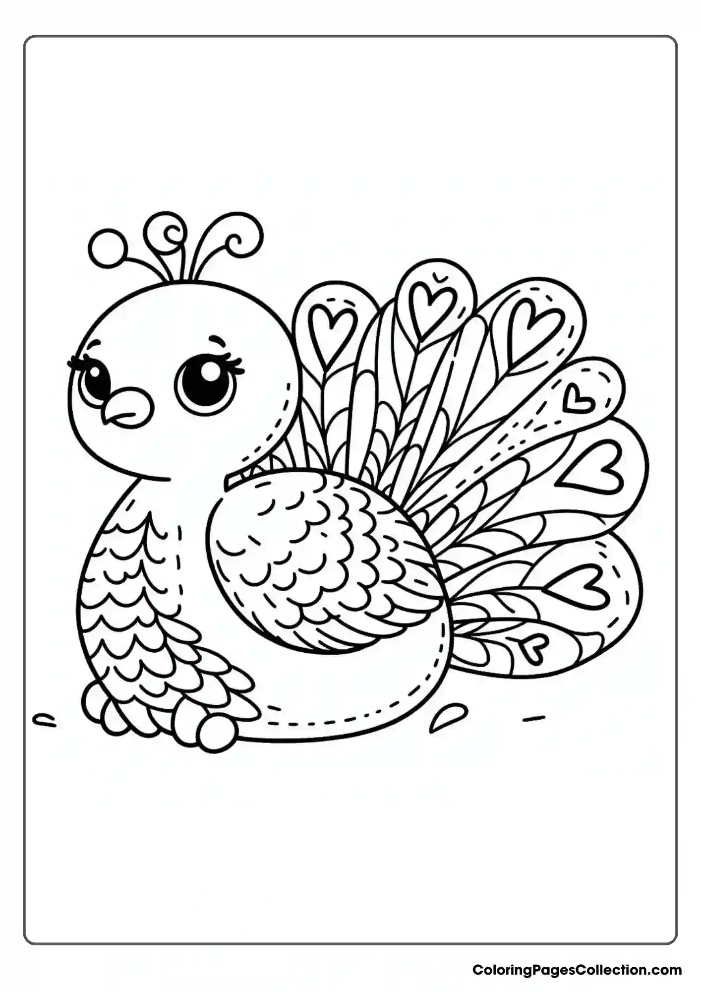 Peacock With Chubby Body