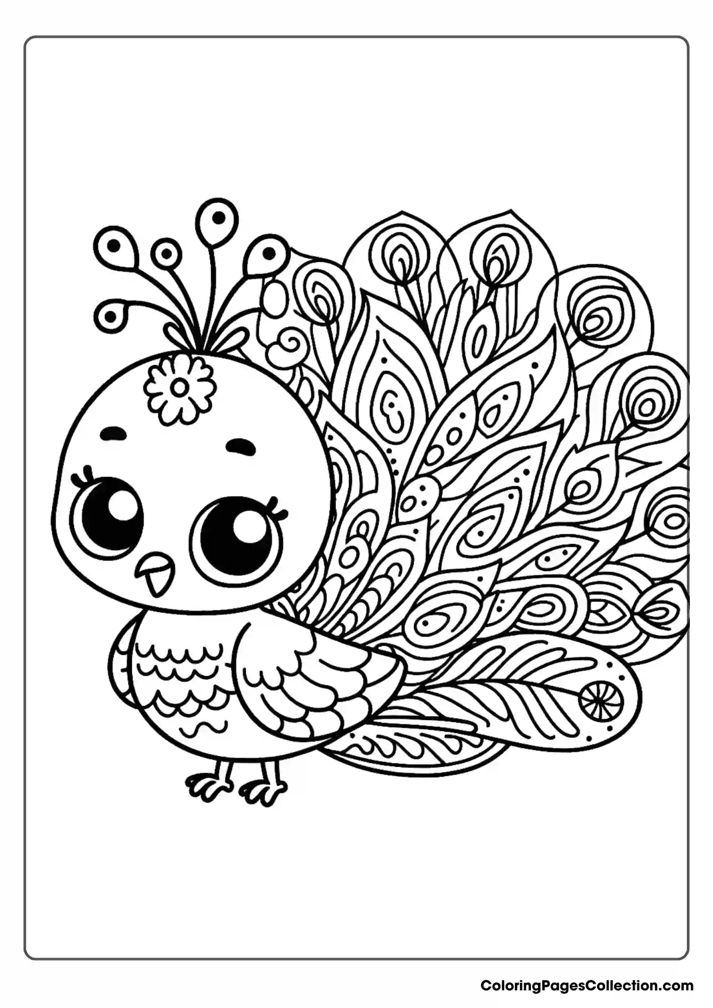 Peacock With Friendly Facial Expression