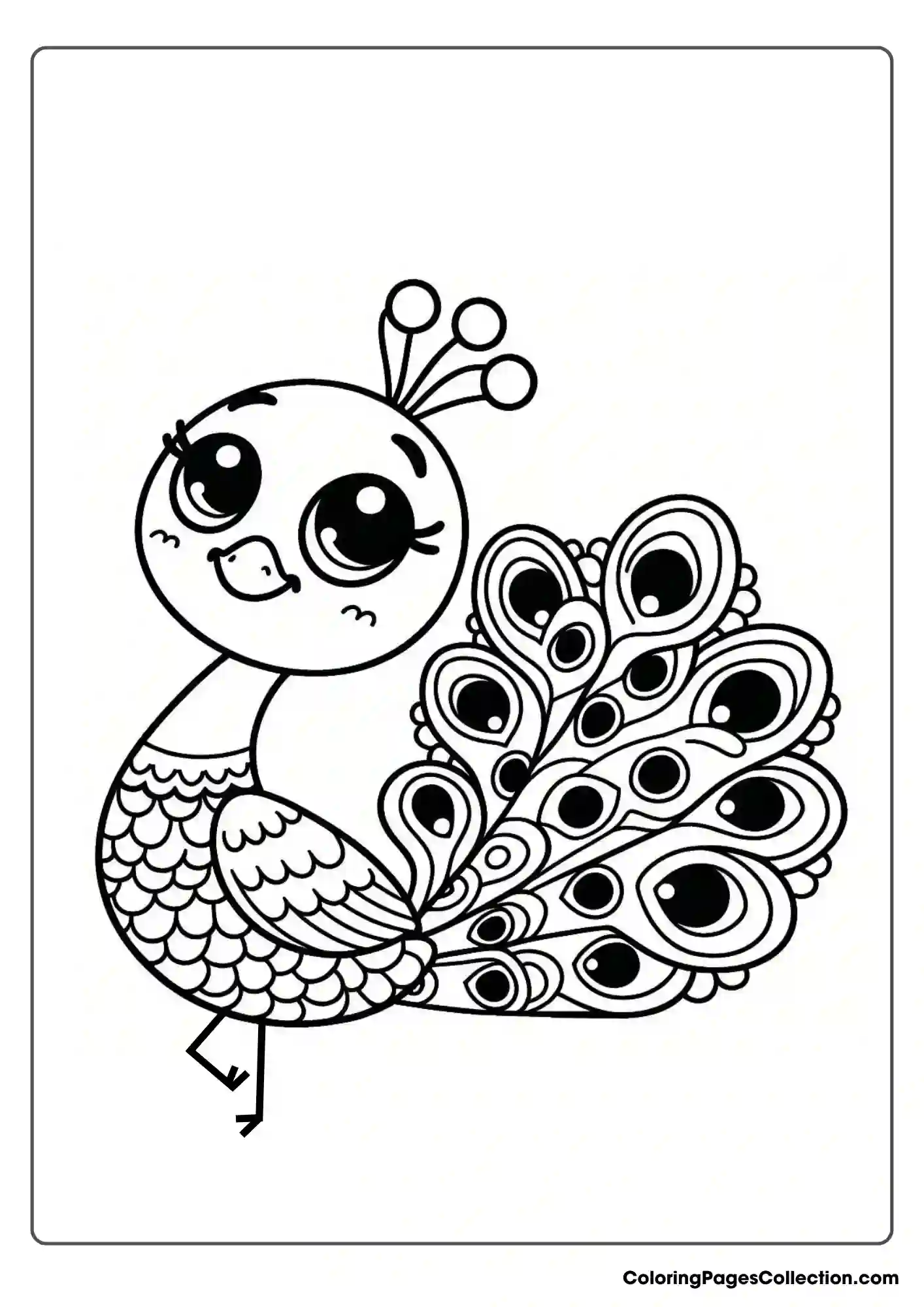 Peacock With Smiling Face