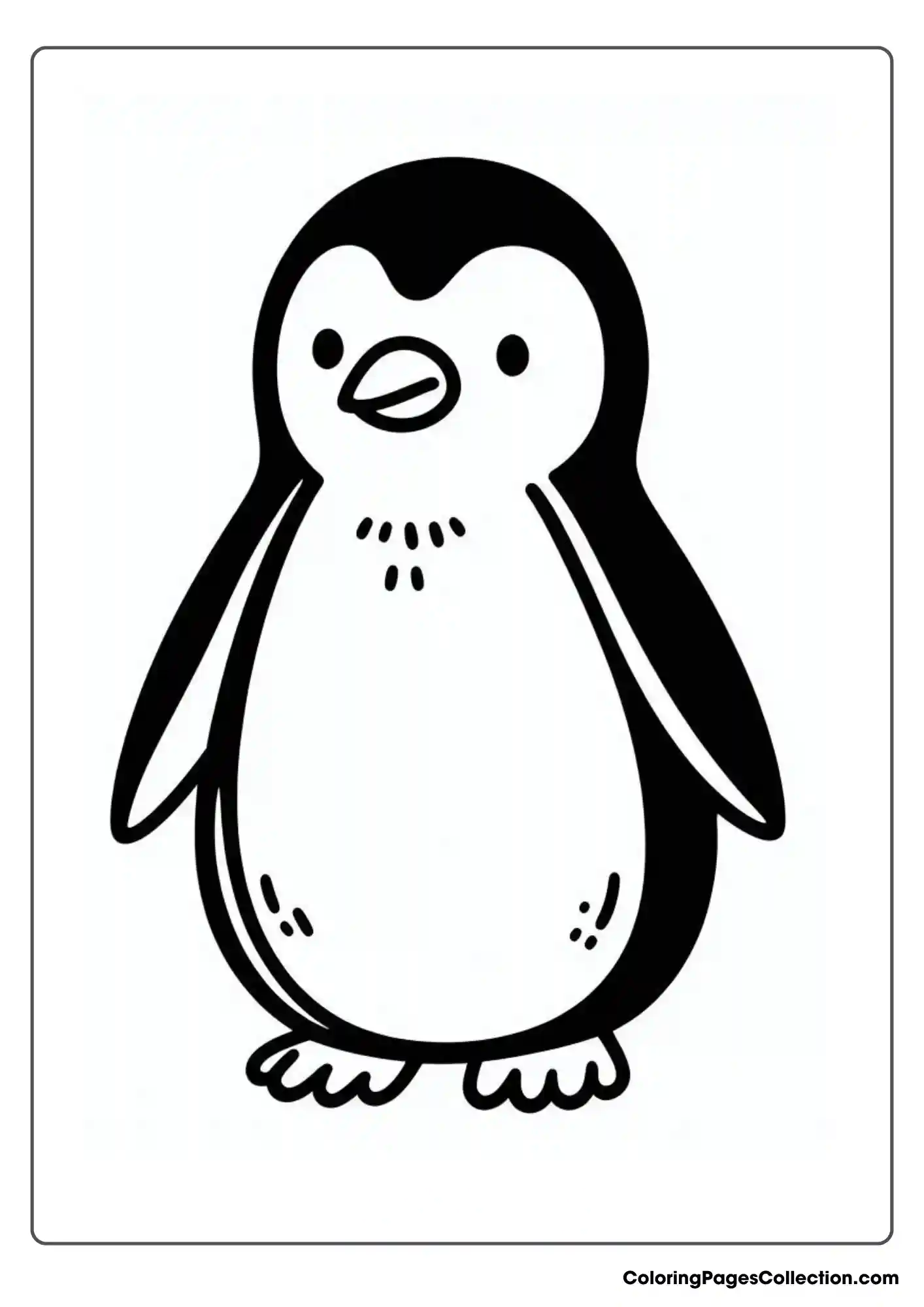 A simple penguin outline