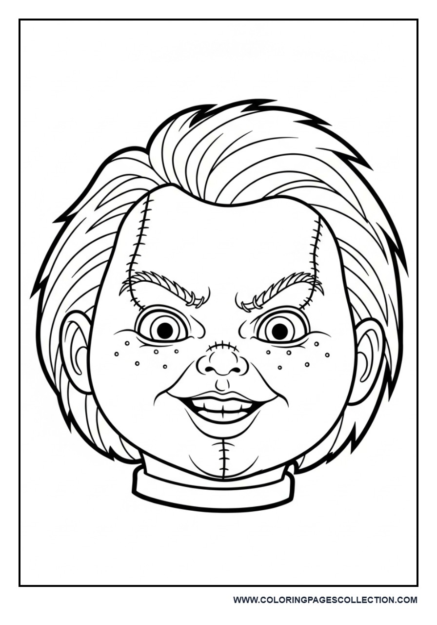 Chucky Head with Big Smile