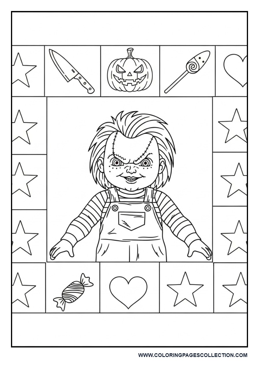 Chucky Icon Grid Style Page
