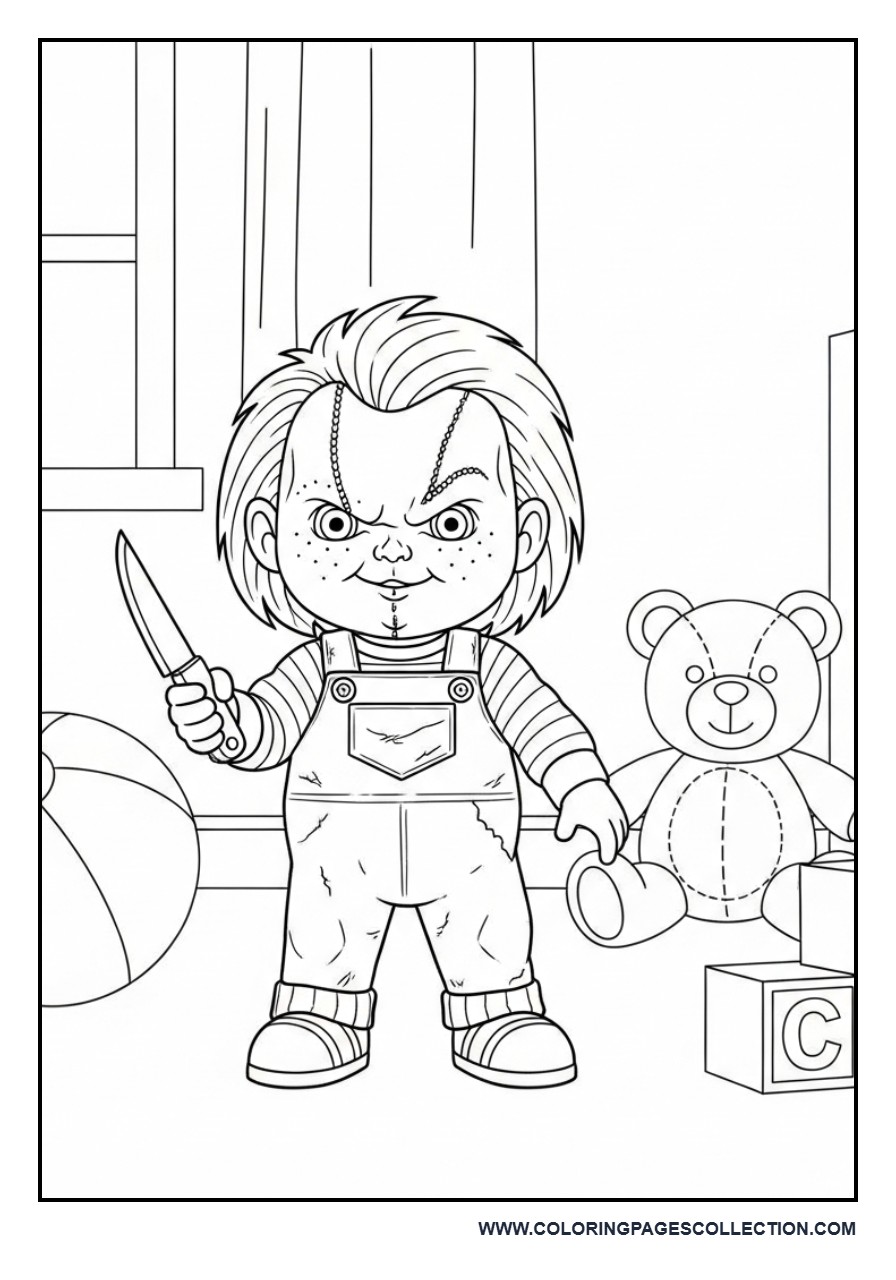 Chucky in Toy Room