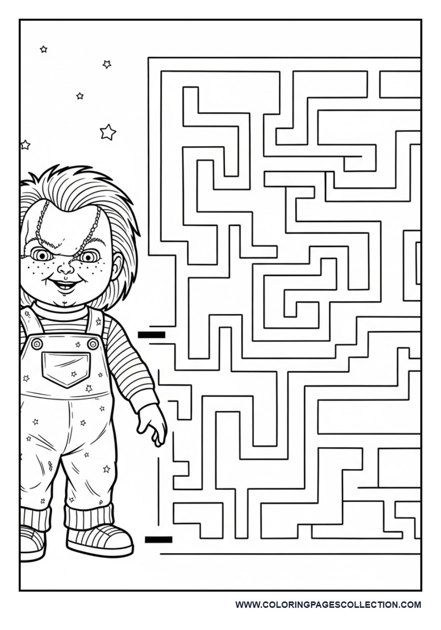 Chucky Maze Activity Page