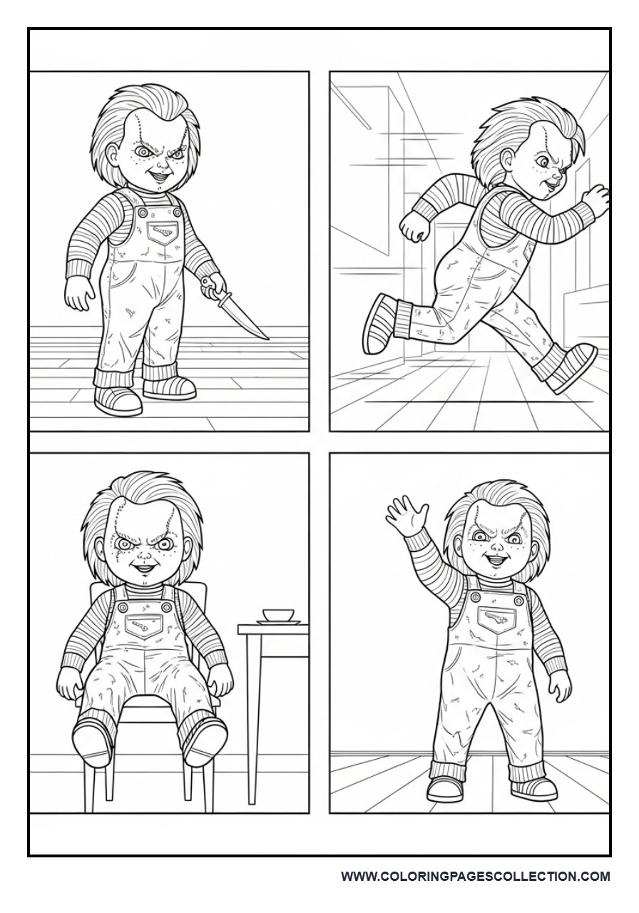 Chucky Mini Scenes Grid