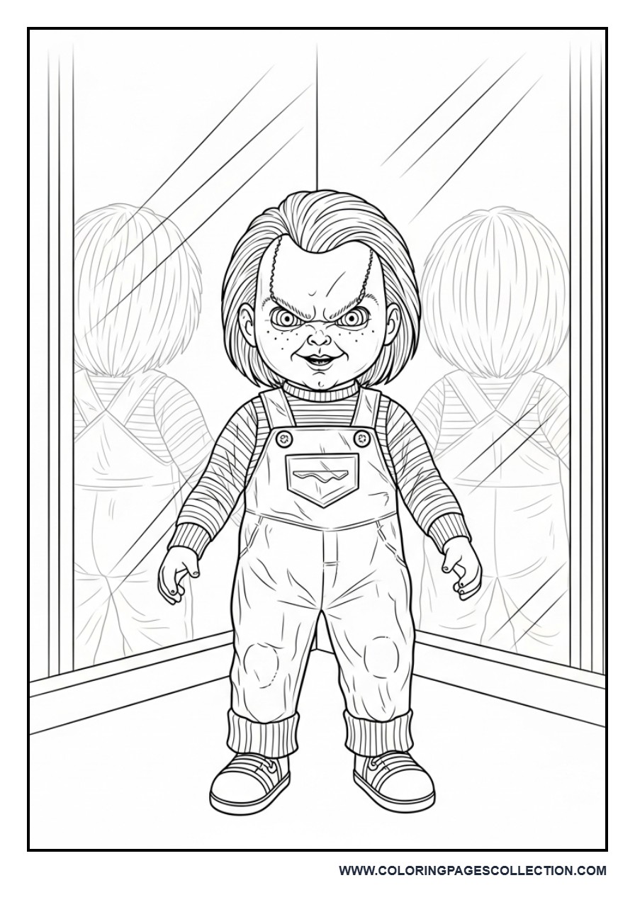 Chucky Mirror Reflection Scene