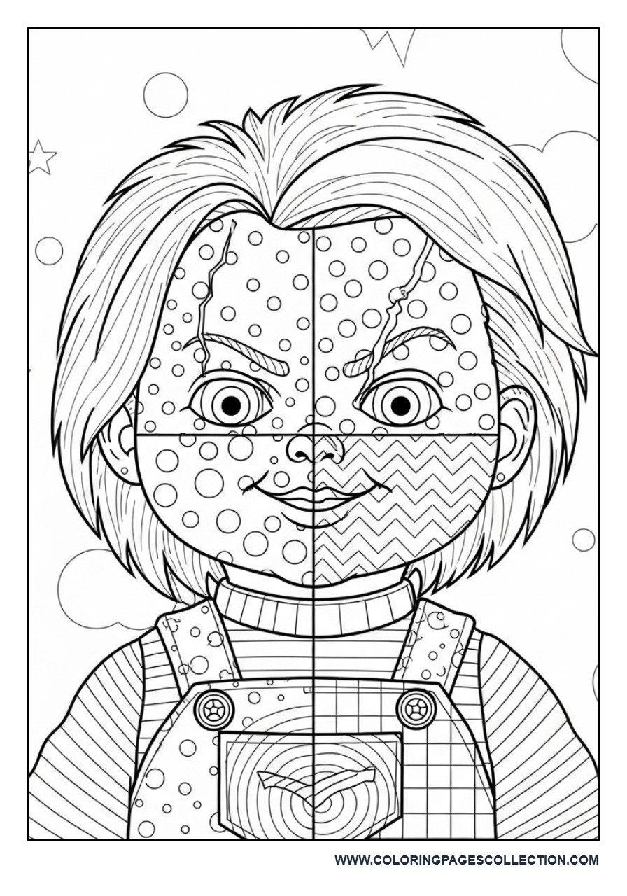 Chucky Pattern Fill Practice Page
