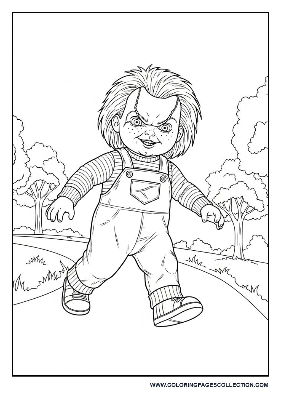 Chucky Walking on Path