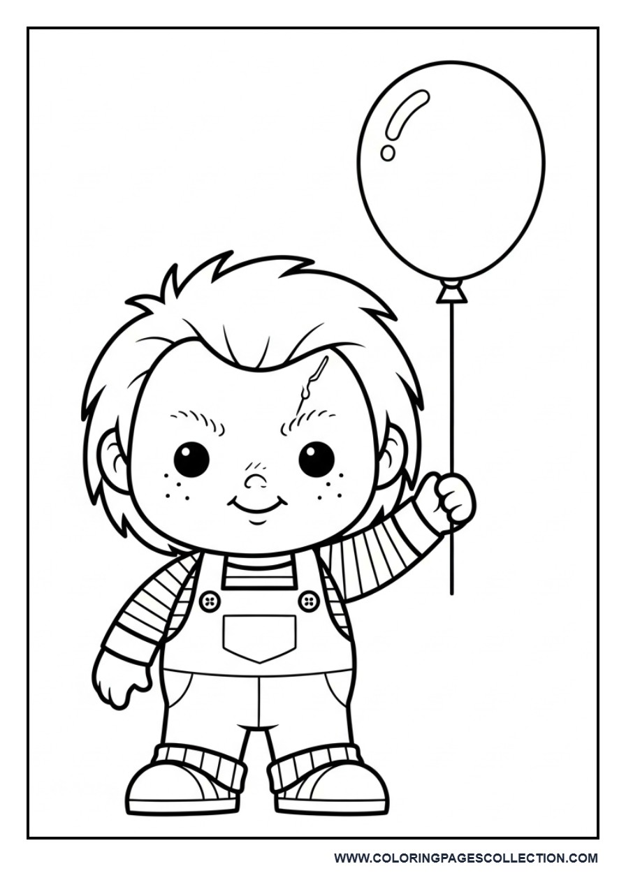 Chucky with Balloon (Cute Theme)