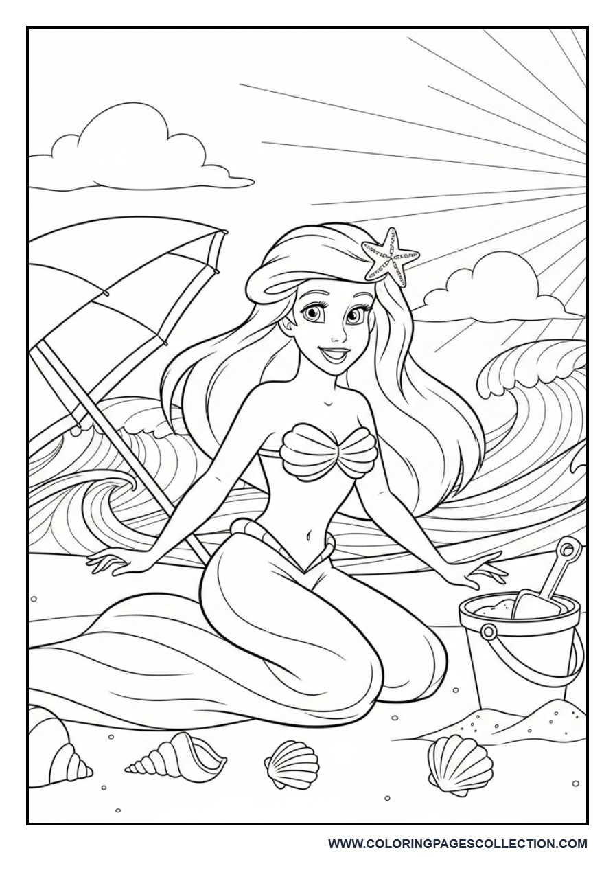 Ariel Summer Beach Fun