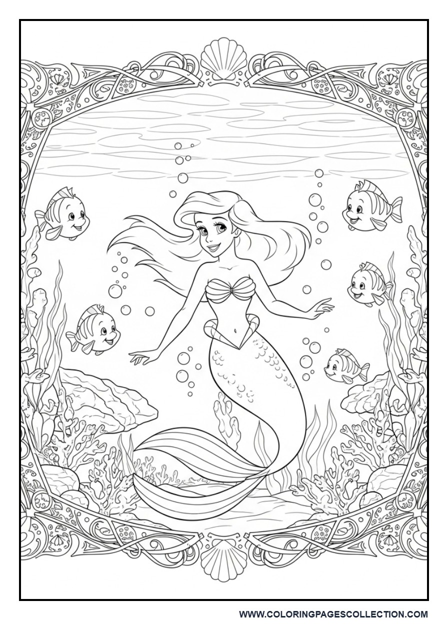 Ariel Underwater Poster