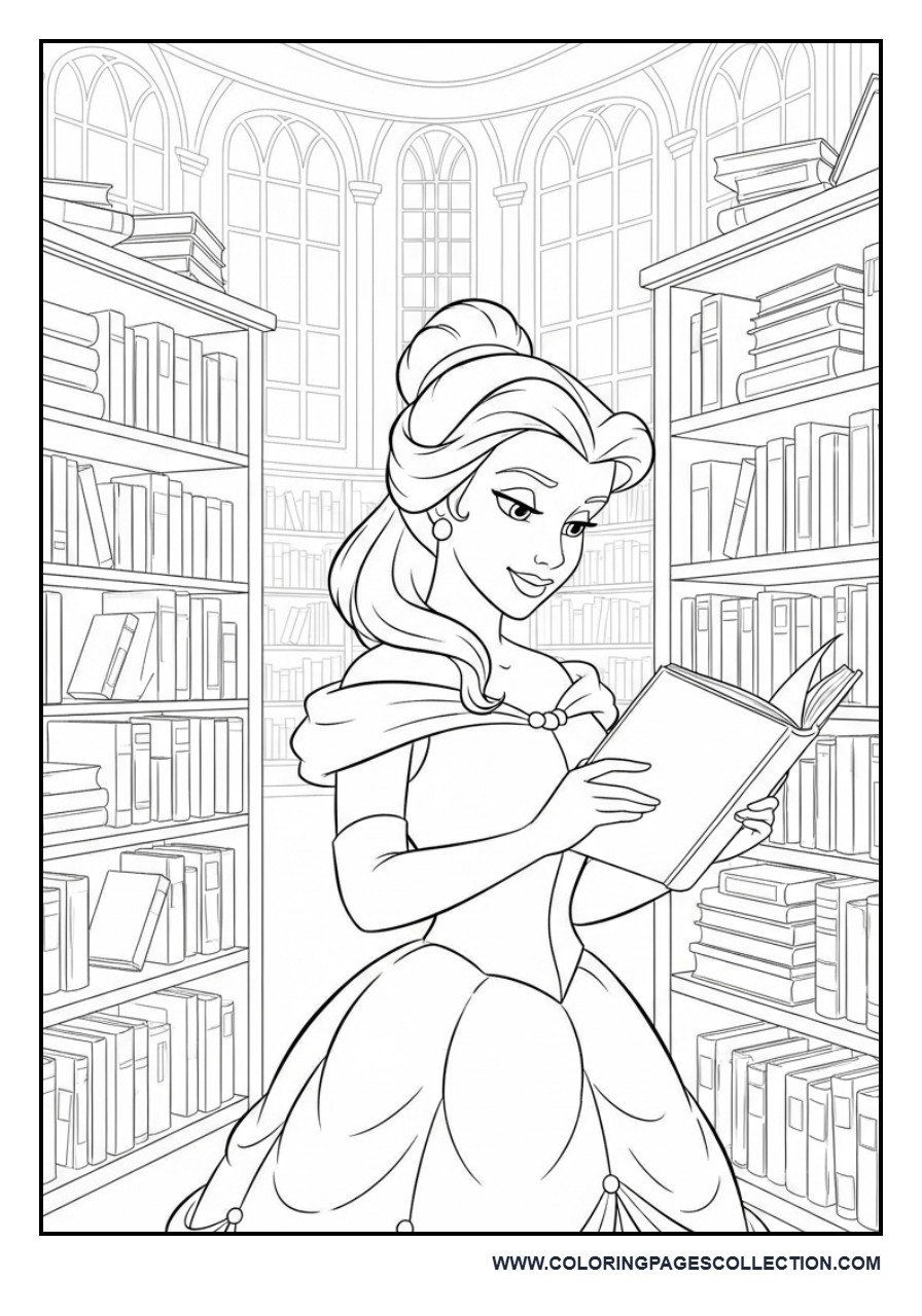 Belle Library Scene