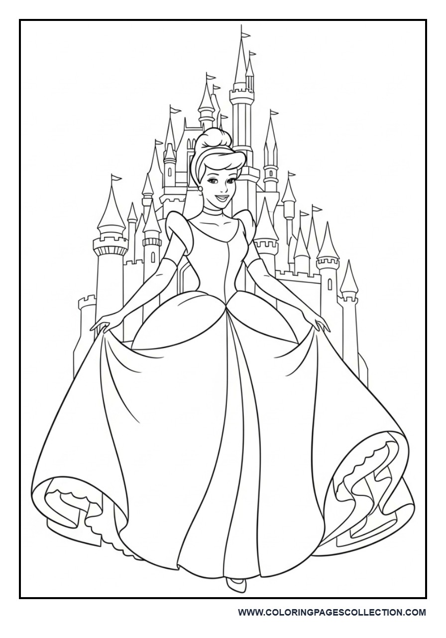 Cinderella with Castle