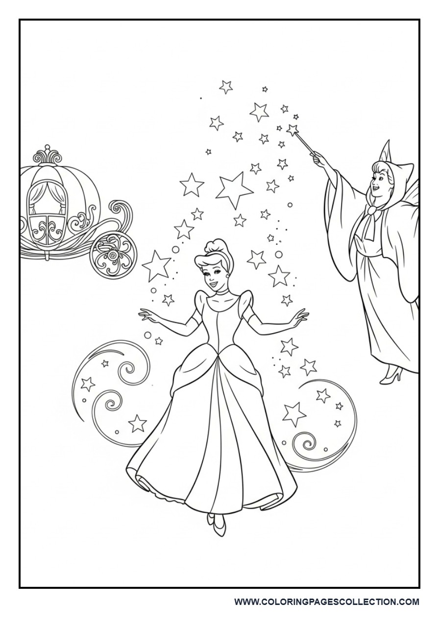 Cinderella with Fairy Godmother Magic