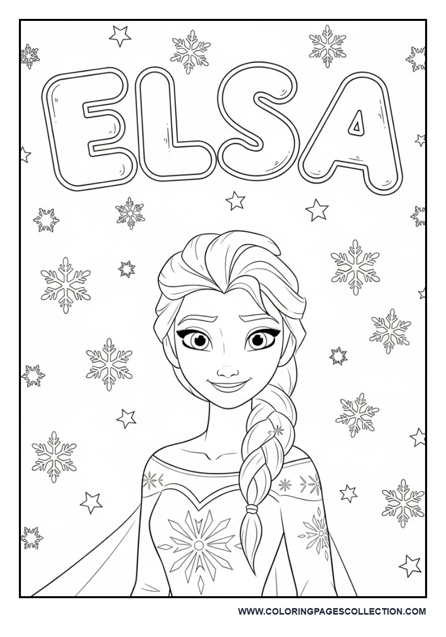Elsa Name Personalization Page