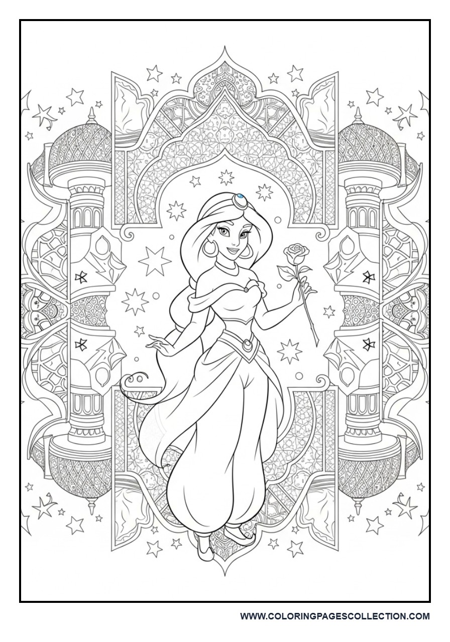 Jasmine Royal Poster Layout