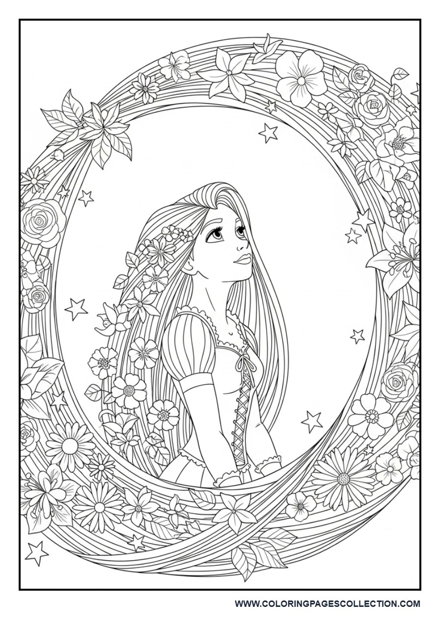 Rapunzel Hair Decorative Cover