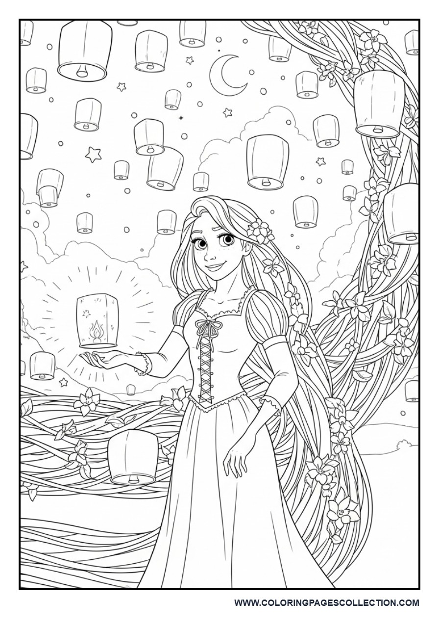 Rapunzel Lantern Scene