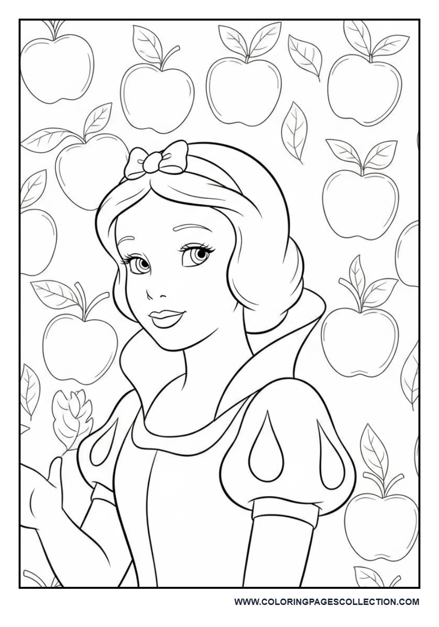 Snow White Apple Pattern