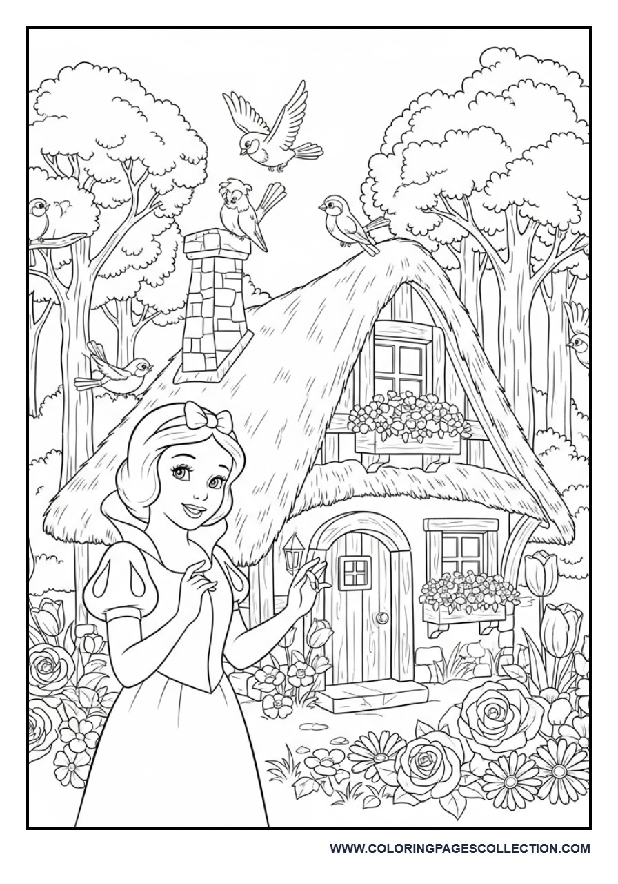 Snow White Cottage Scene