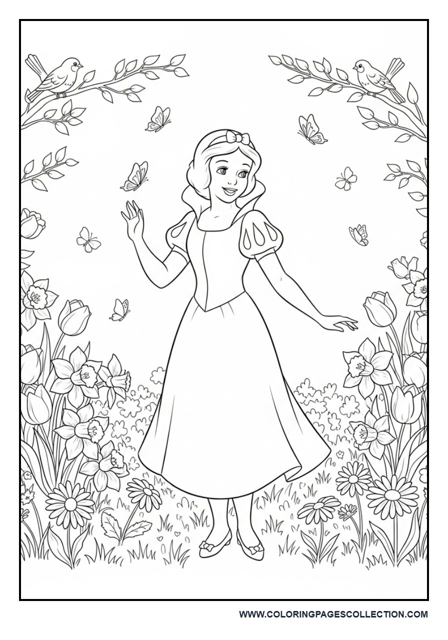 Snow White Spring Garden