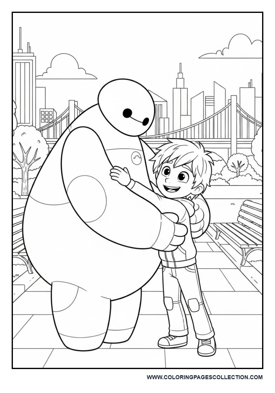 Baymax Giving a Friendly Hug