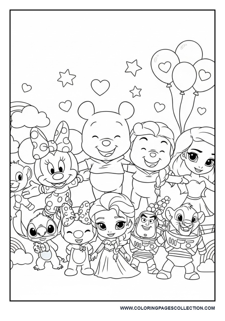Cute Chibi Disney Characters