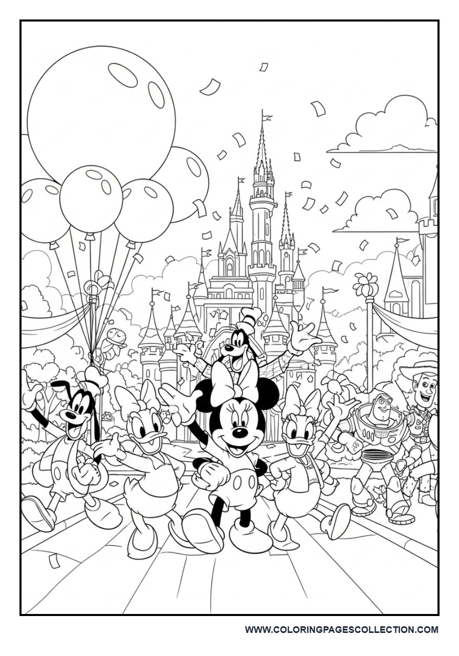 Disney Parade with Balloons