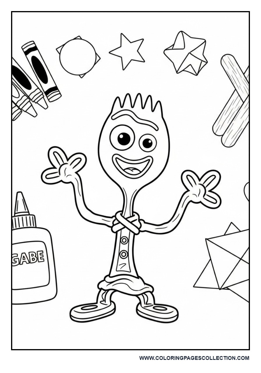 Forky Making a Silly Face