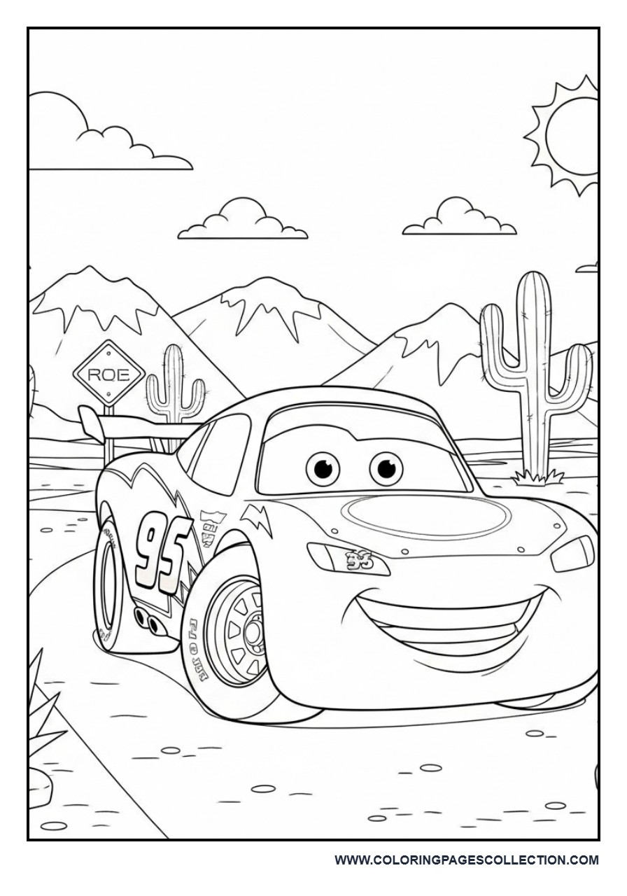 Lightning McQueen and Mater on Route 66