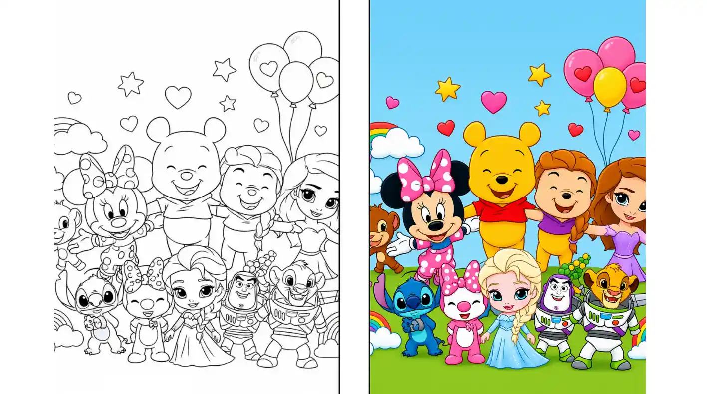 85+ Free Printable Disney Coloring Pages for Kids