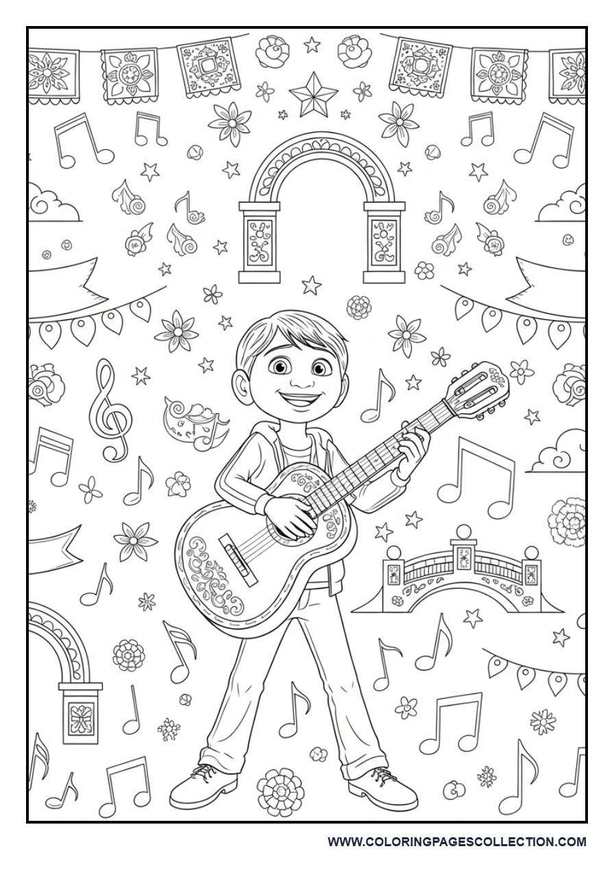 Miguel Playing Guitar