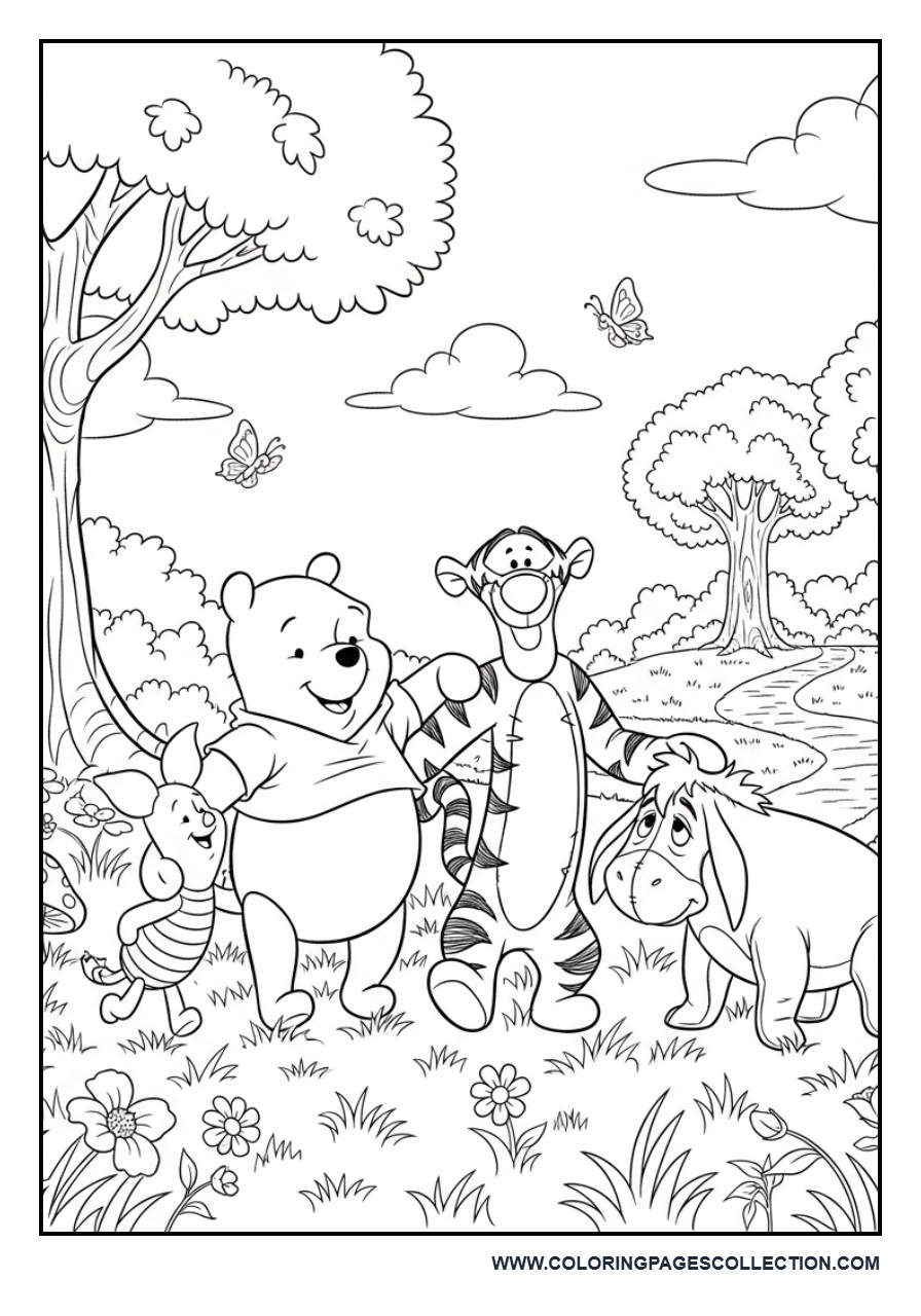 Winnie the Pooh and Friends in the Hundred Acre Wood